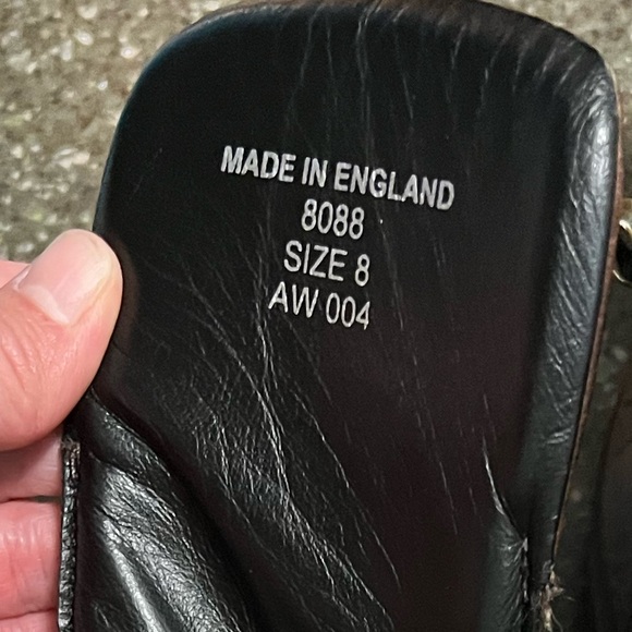 🇬🇧 VINTAGE Rare Dr. Doc Martens Brown Leather 8088 Combat Boots MADE IN ENGLAND - Picture 13 of 13